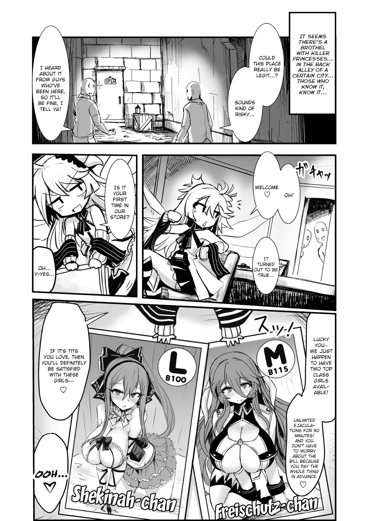 Hentai Manga Comic-A Titfuck Brothel With Killer Princesses-Read-2